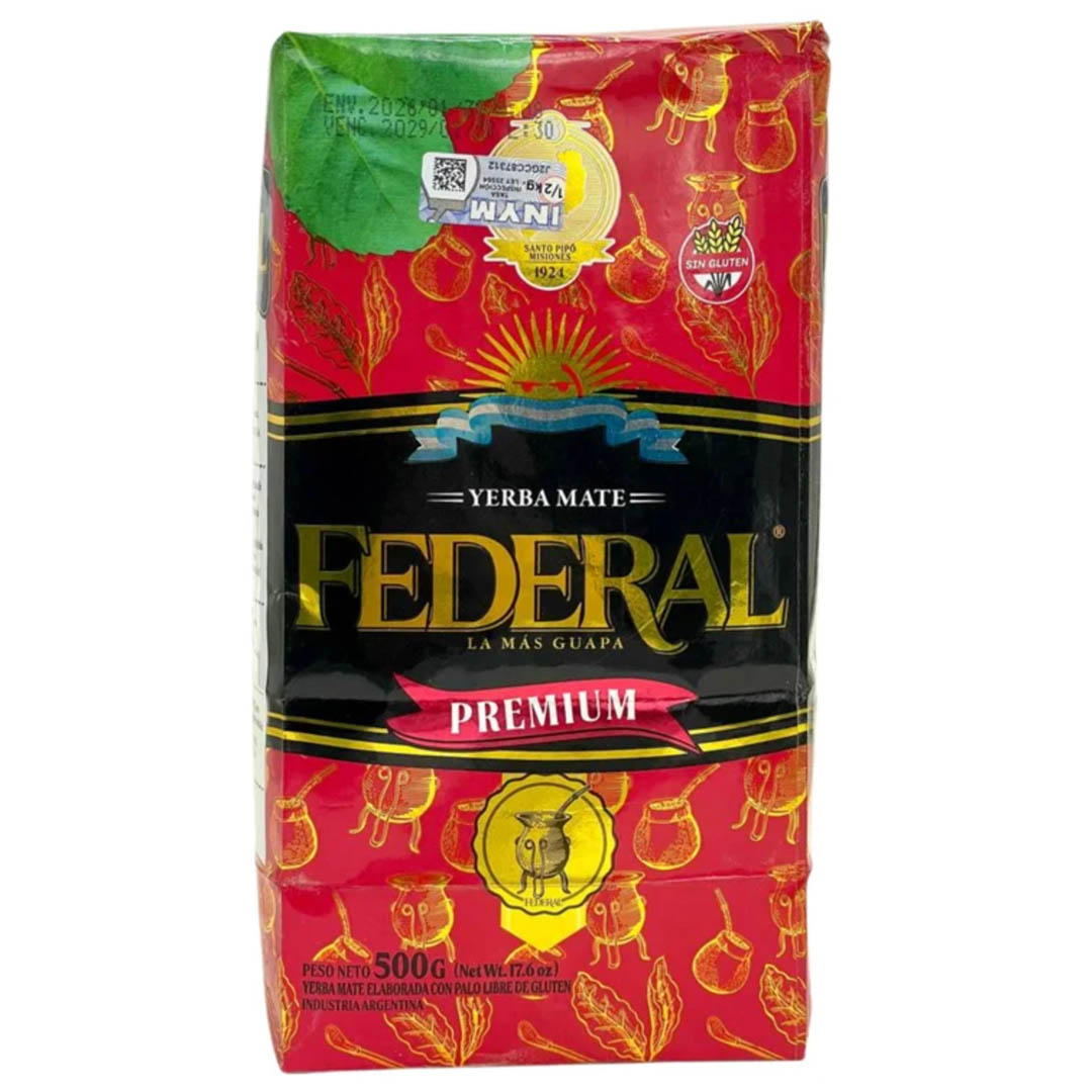 Federal Premium Yerba Maté Tea 500g (klasszikus, lágy, kiegyensúlyozott)