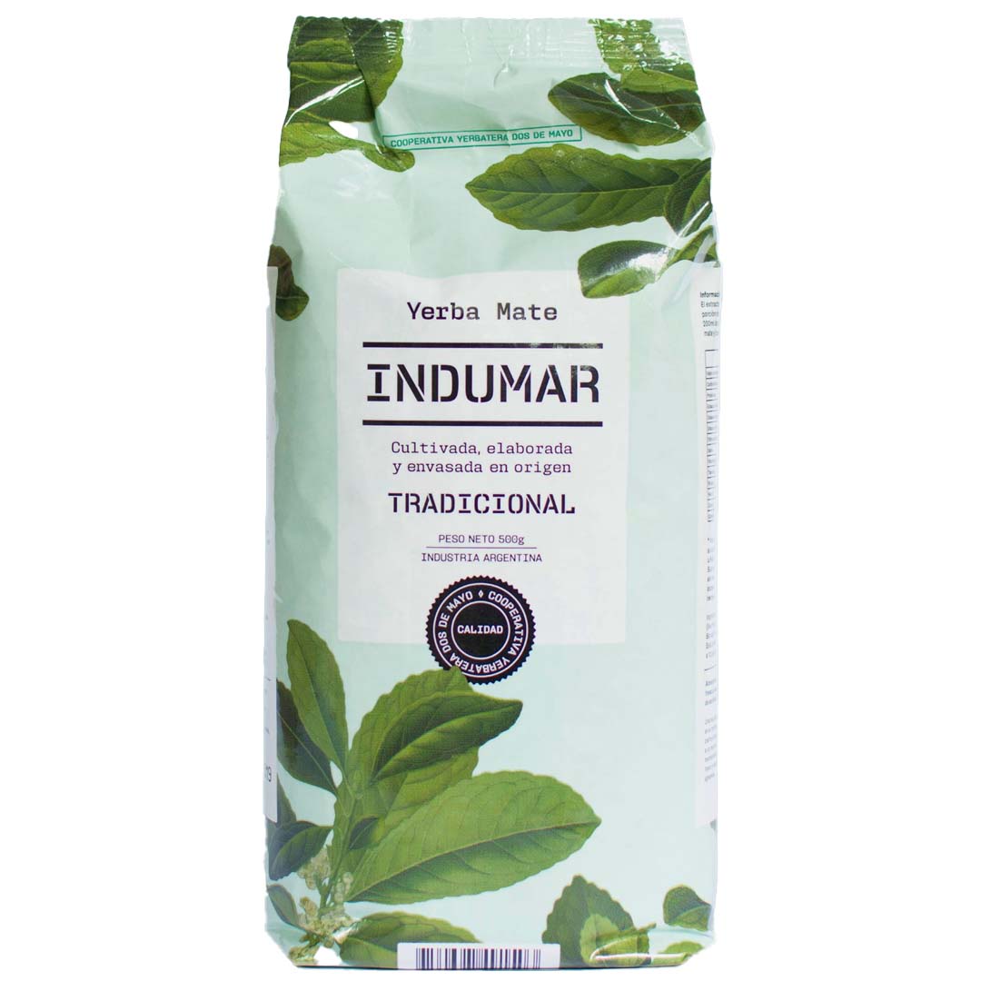 Indumar Tradicional Maté Tea 500g (szuper könnyed natúr) Yerba Maté Teák , yerba maté