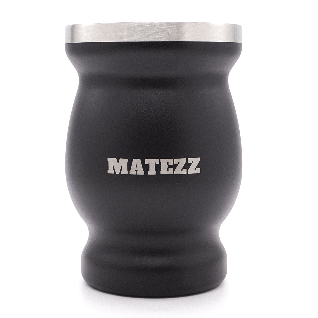 Modern Acél Calabash Maté Tök – Grafitfekete Maté Tökök , yerba maté