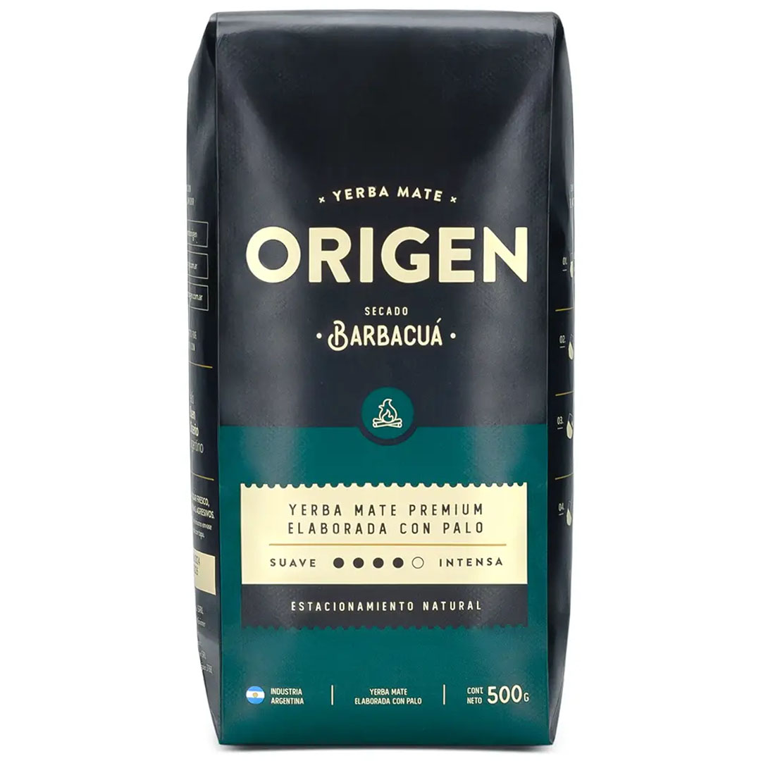 Origen Barbacua Maté Tea 500g (hagyományosan, füstön szárított yerba) Yerba Maté Teák , yerba maté