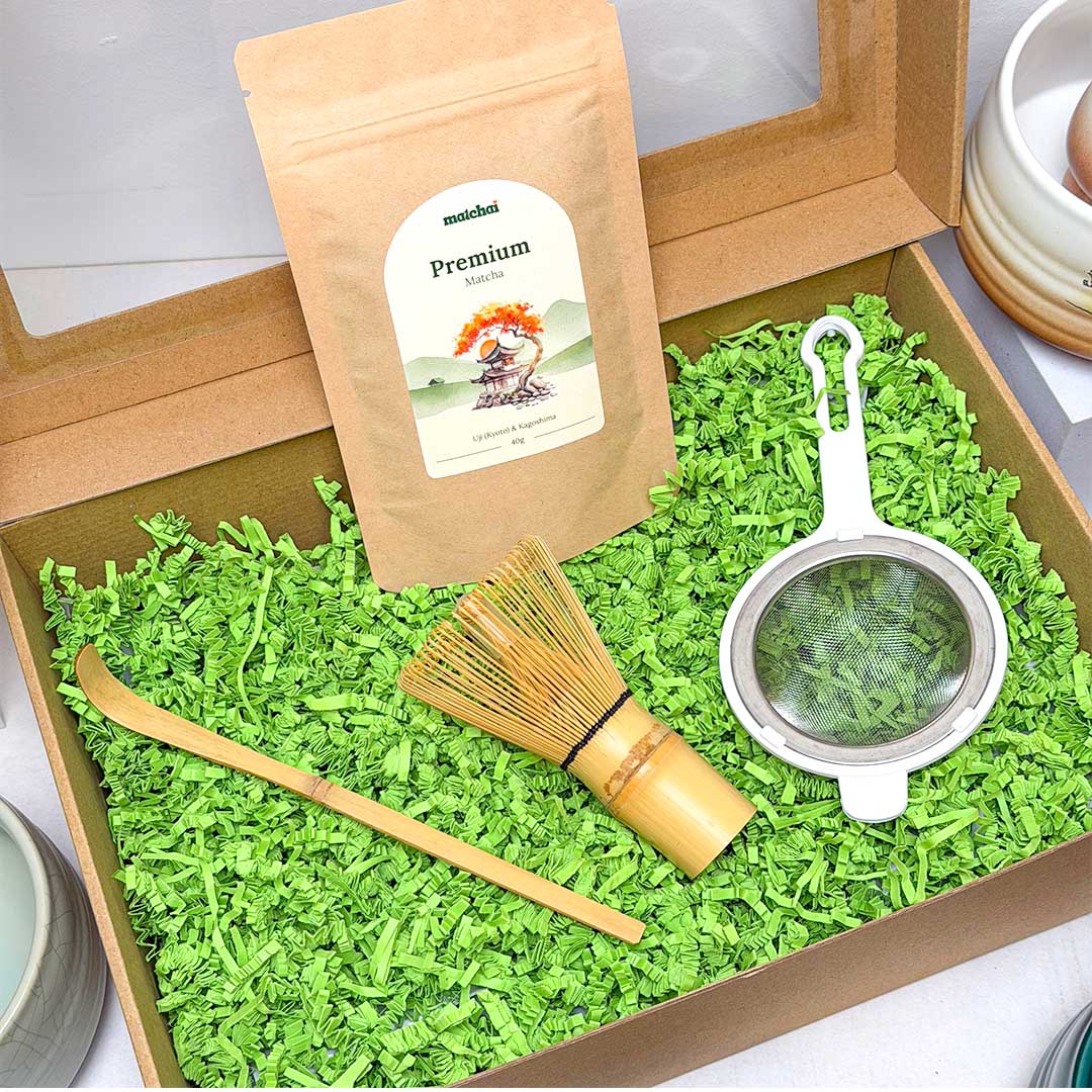Prémium Matcha szett – választható kerámiával - Matcha szettek - termékfotó 1