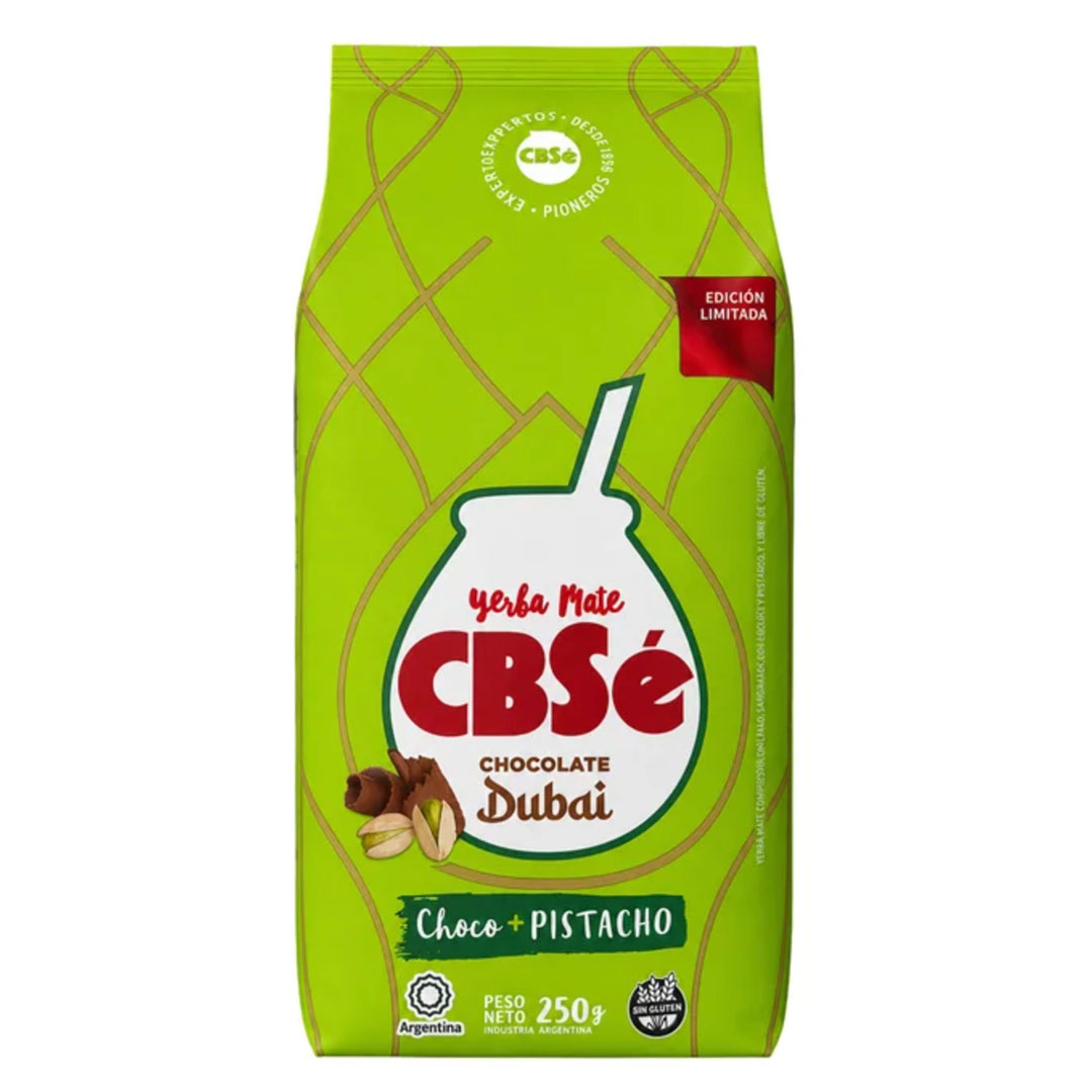 CBSé Dubai Chocolate Yerba Maté Tea 250g (csokoládés, pisztáciás, limitált kiadás)