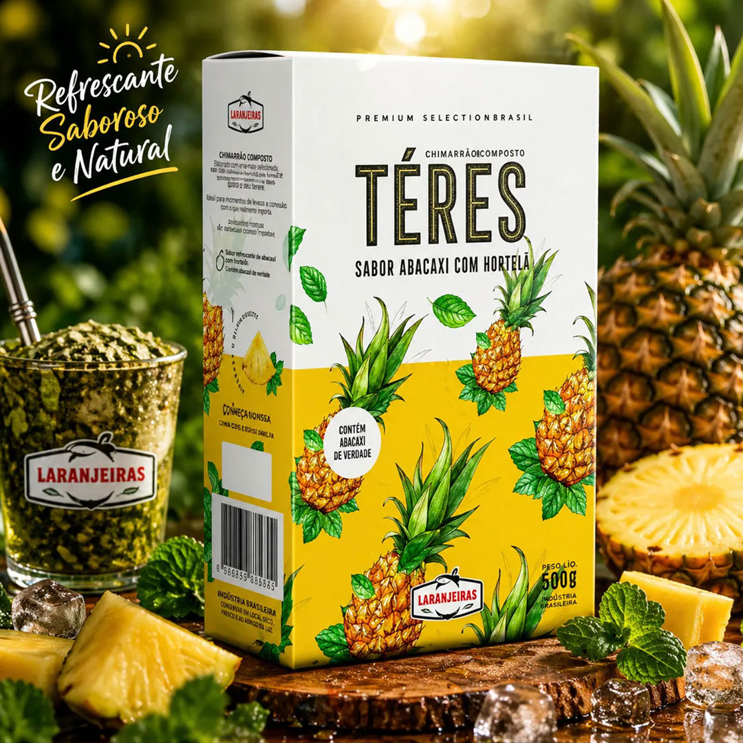 Laranjeiras Tereré Pineapple Mint Yerba Maté Tea 500g (ananászos, mentás, tereréhez) - Image 2