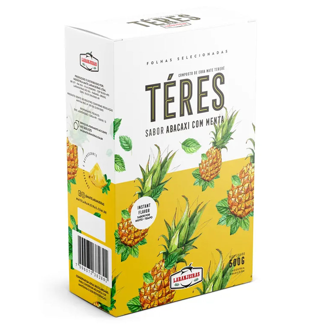 Laranjeiras Tereré Pineapple Mint Yerba Maté Tea 500g (ananászos, mentás, tereréhez)
