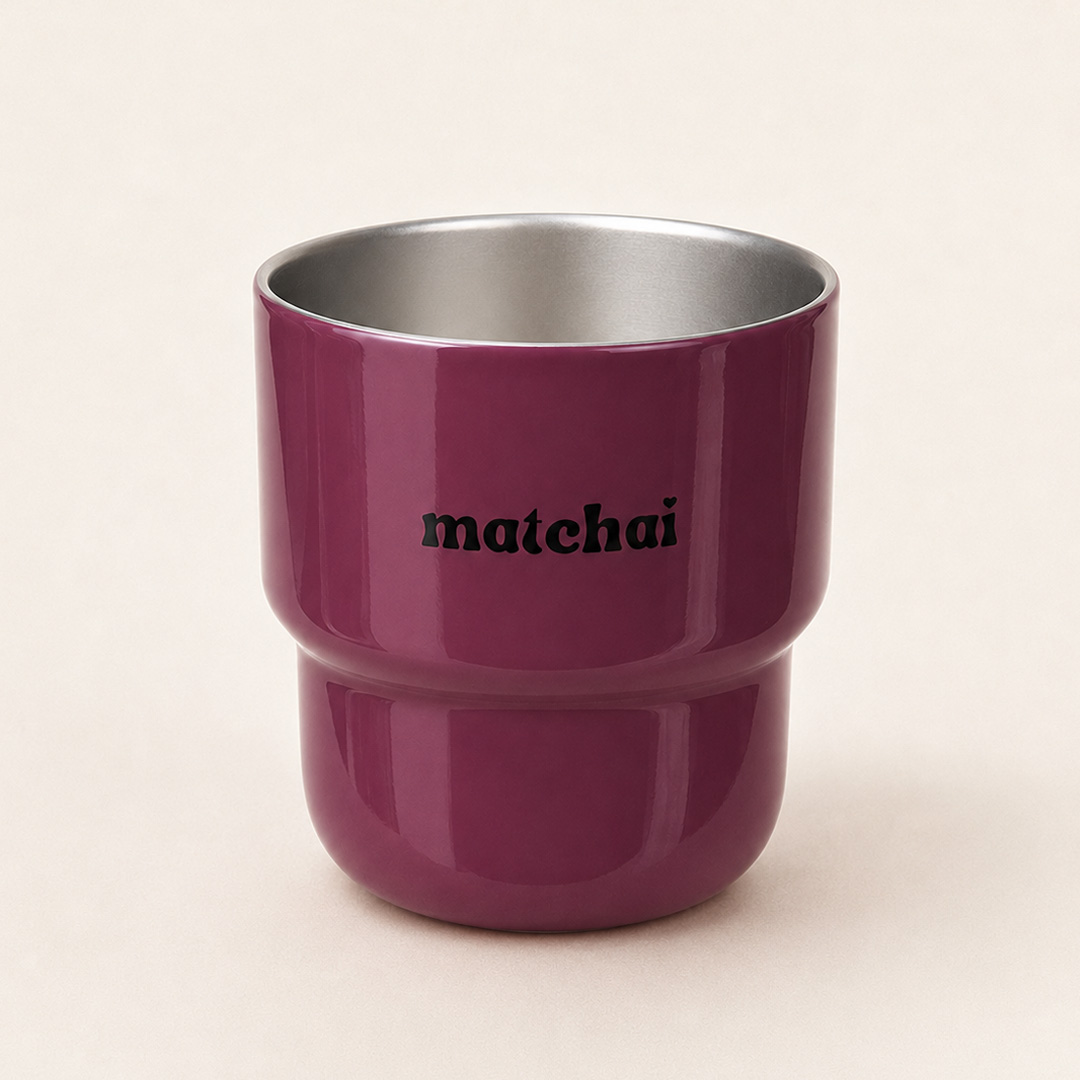 Burgundi matcha bögre