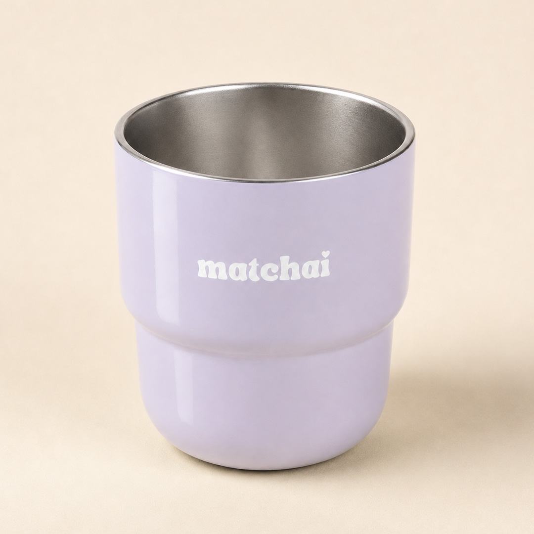 Jeges lila matcha bögre