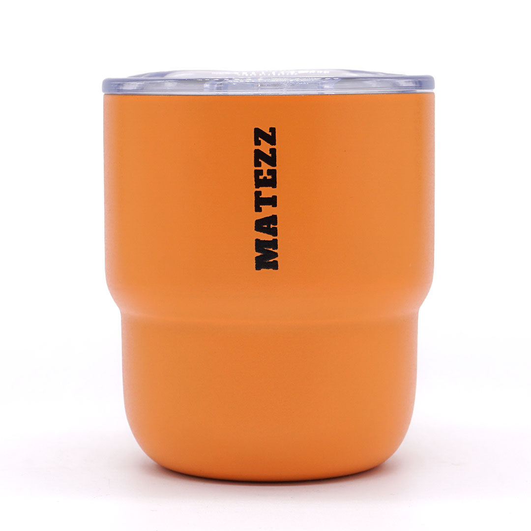 Rozsdamentes acél maté fedővel – Papaya narancs (200 ml)