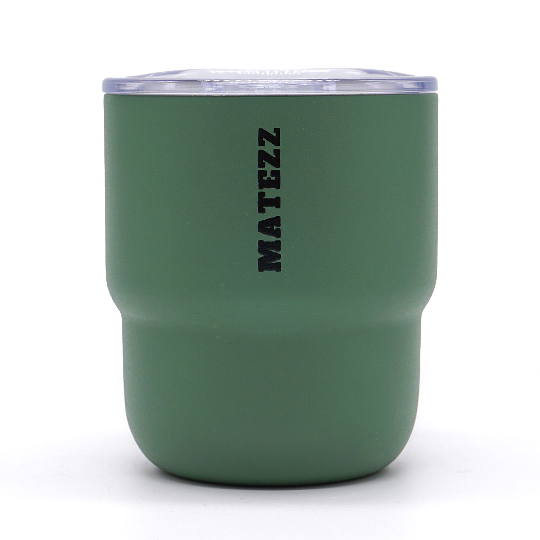 Rozsdamentes acél maté fedővel – Kaktusz zöld (200 ml)