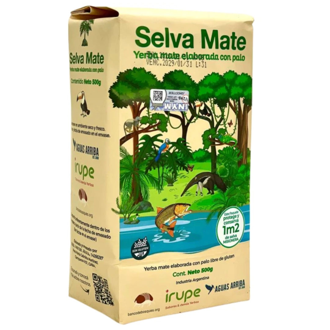 Selva Mate Traditional Yerba Maté Tea 500g (klasszikus lágyság a mindennapokra)