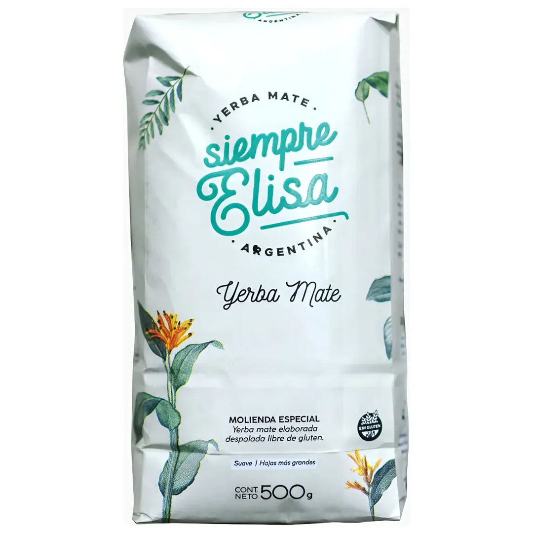 Siempre Elisa Yerba Maté Tea 500g (szármentes, lágyabb, tiszta)